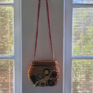 Handmade Mexican basket purse